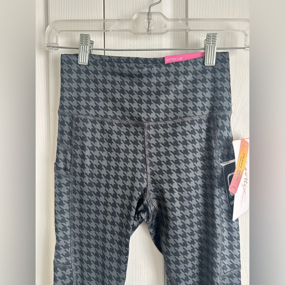 NWT Gottex Air Lift High Waist Houndstooth Leggings - Picture 2 of 7